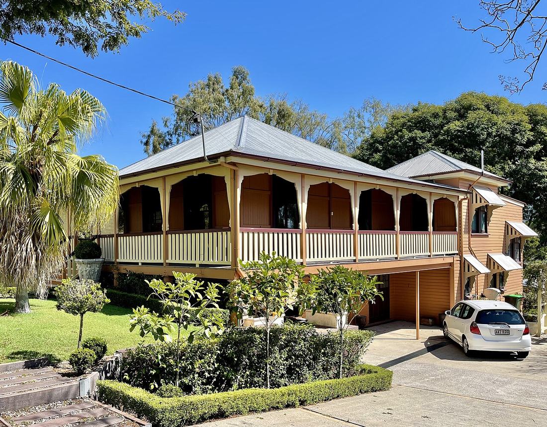 A Queenslander style house in Sherwood in Queensland