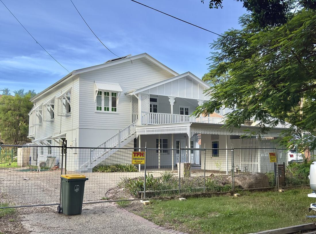 A Queenslander style house in Sherwood in Queensland