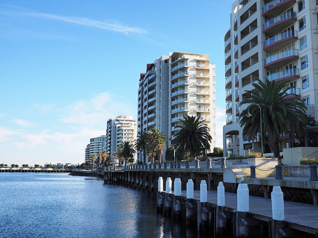 Apartment buildings at Port Melbourne