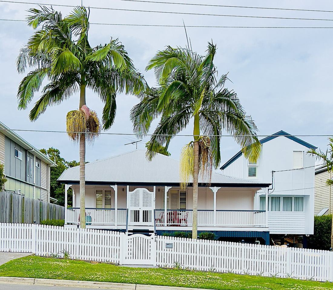 A Queenslander style house in Sherwood in Queensland